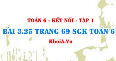 Bài 3.25 trang 69 SGK Toán 6 tập 1 Kết nối tri thức